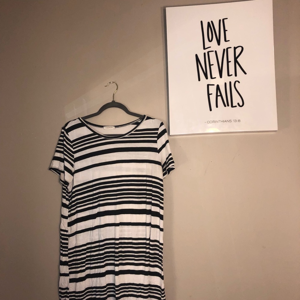 Striped T shirt Dress!